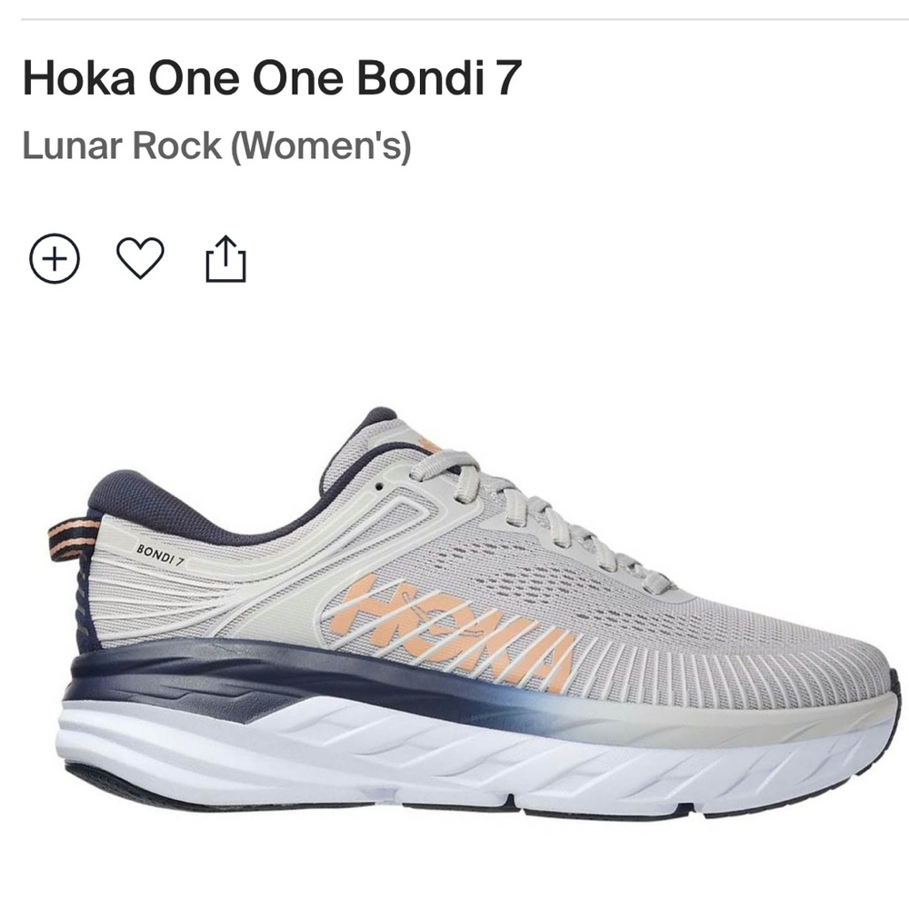 {HOKA} One One Bondi 7 in Lunar/Black | 10.5